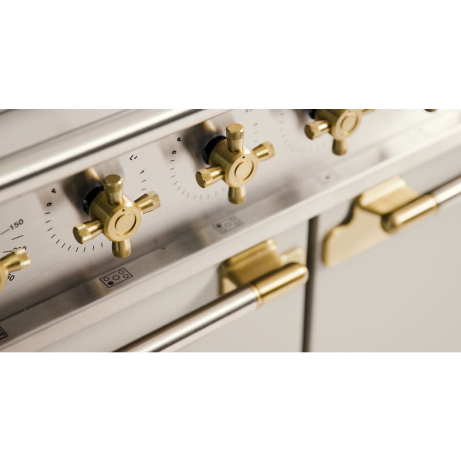 AGA Elise Series 48 Inch Wide 6 Cu. Ft. Free Standing Induction Range with Brass Accents Model: AEL481INABMBL | Item: bci4589664 - Cookingdom