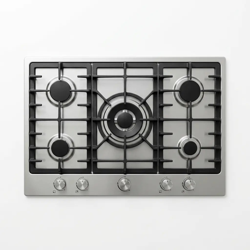 Professional 75cm Stainless Steel Gas Hob - Cookingdom