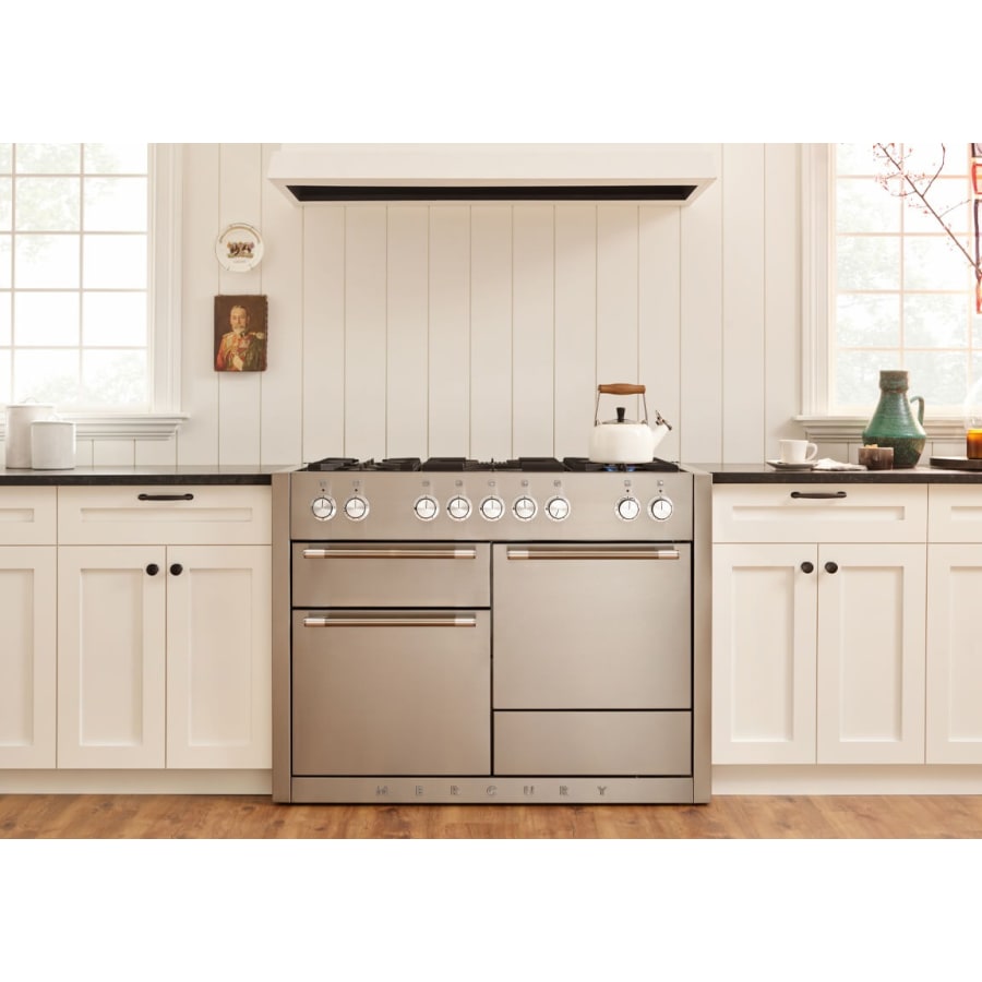AGA Mercury Series 48 Inch Wide 6 Cu. Ft. Slide In Dual Fuel Range with Glide Out Broiler System™ - Cookingdom