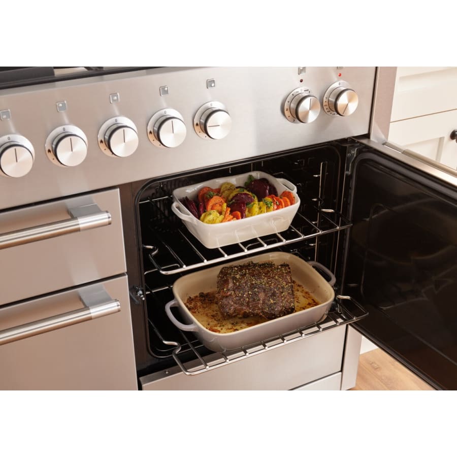 AGA Mercury Series 48 Inch Wide 6 Cu. Ft. Slide In Dual Fuel Range with Glide Out Broiler System™ - Cookingdom