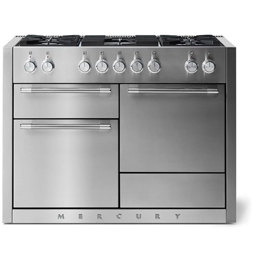 AGA Mercury Series 48 Inch Wide 6 Cu. Ft. Slide In Dual Fuel Range with Glide Out Broiler System™ - Cookingdom