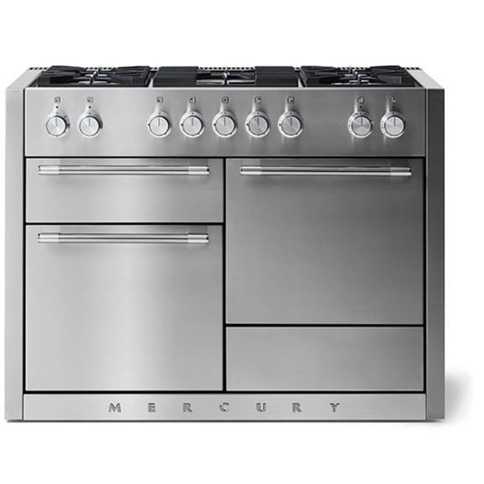 AGA Mercury Series 48 Inch Wide 6 Cu. Ft. Slide In Dual Fuel Range with Glide Out Broiler System™ - Cookingdom