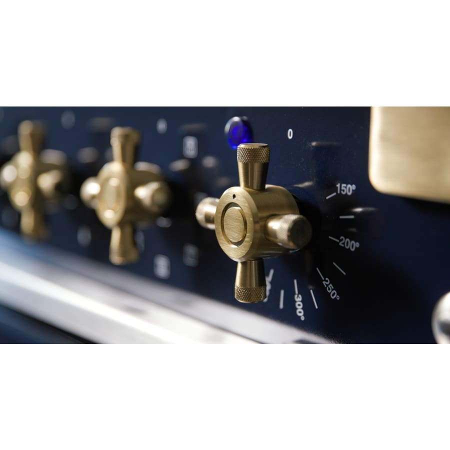 AGA Elise Series 48 Inch Wide 6 Cu. Ft. Free Standing Induction Range with Brass Accents Model: AEL481INABMBL | Item: bci4589664 - Cookingdom