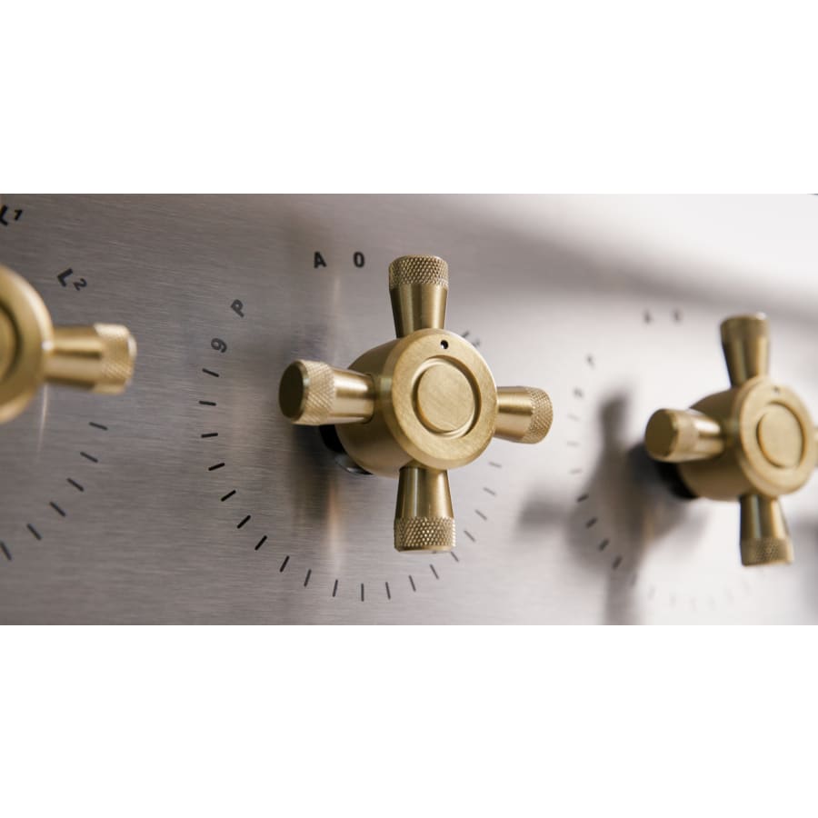 AGA Elise Series 48 Inch Wide 6 Cu. Ft. Free Standing Induction Range with Brass Accents Model: AEL481INABMBL | Item: bci4589664 - Cookingdom