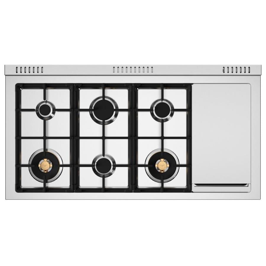 Bertazzoni Master 48 Inch Wide 7.1 Cu. Ft. Free Standing Gas Range Stainless Steel Alternate Image Alternate Image Bertazzoni Master 48 Inch Wide 7.1 Cu. Ft. Free Standing Gas Range - Cookingdom