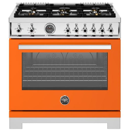 Bertazzoni Professional 36 Inch Wide 5.9 Cu. Ft. Free Standing Gas Range - Cookingdom