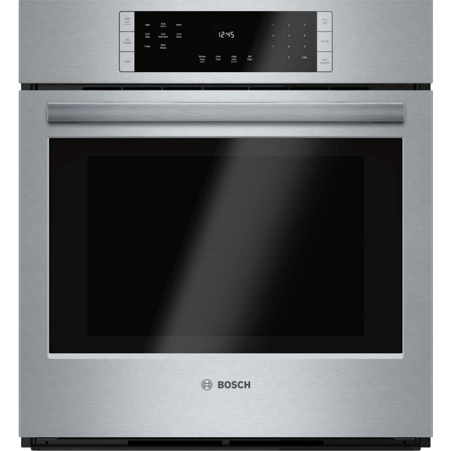 Bosch 800 Series 27 Inch Wide 3.9 Cu. Ft. Single Wall Oven with SteelTouch™ - Cookingdom