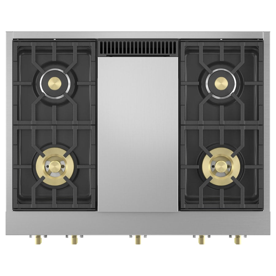 Dacor Transitional 36 Inch Wide 5.9 Cu. Ft. Slide In Gas Range with Three-Part Convection - Cookingdom