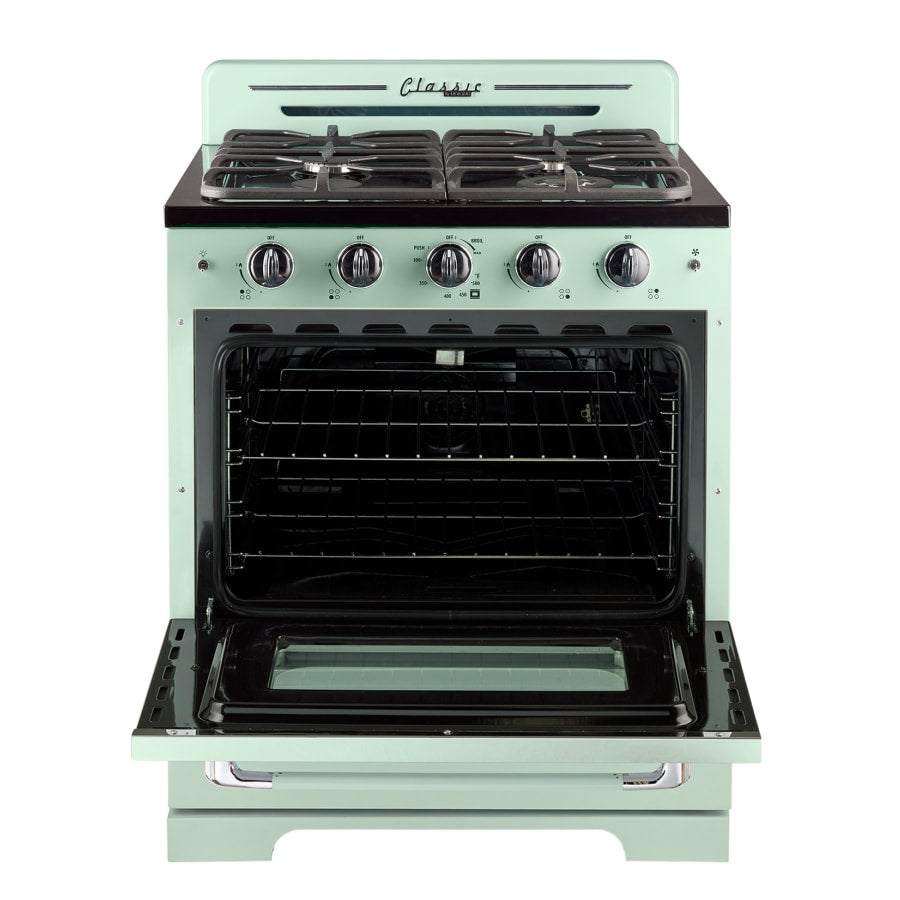 Unique Appliances Classic Retro 30 Inch Wide 3.9 Cu. Ft. Free Standing Gas Range with Power Burner - Cookingdom
