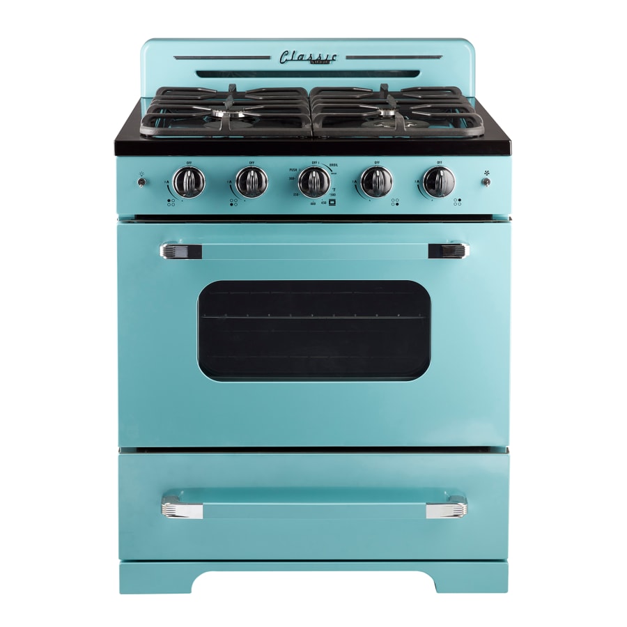 Unique Appliances Classic Retro 30 Inch Wide 3.9 Cu. Ft. Free Standing Gas Range with Power Burner - Cookingdom