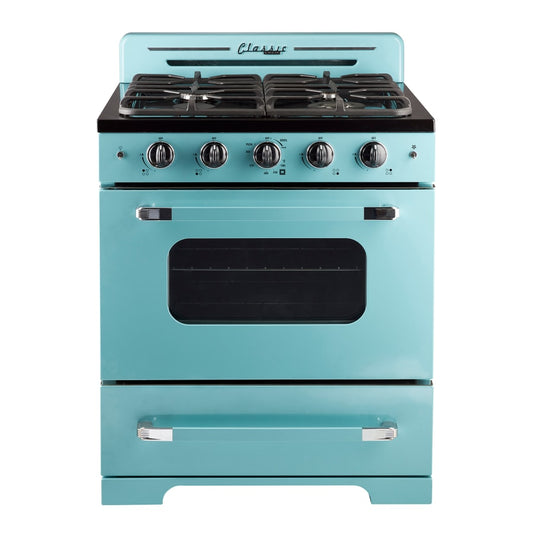 Unique Appliances Classic Retro 30 Inch Wide 3.9 Cu. Ft. Free Standing Gas Range with Power Burner - Cookingdom